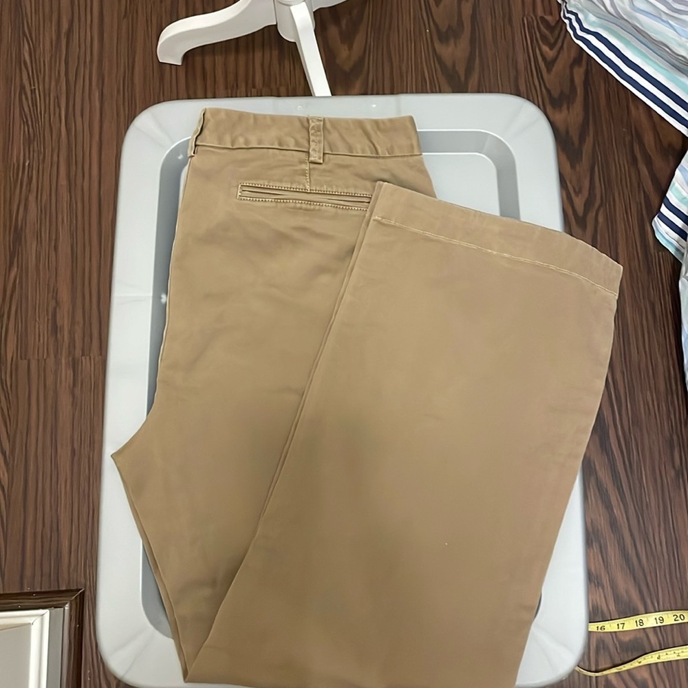 Lands end size 12 brown chinos